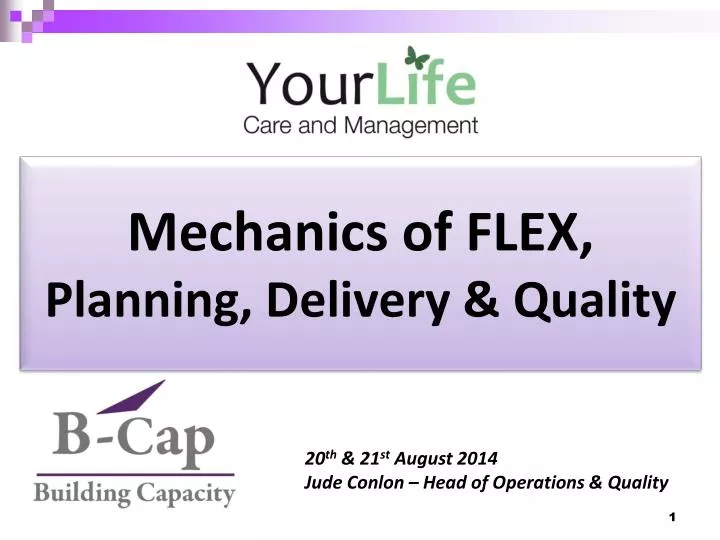 mechanics of flex planning delivery quality