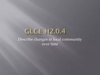 GLCE H2.0.4