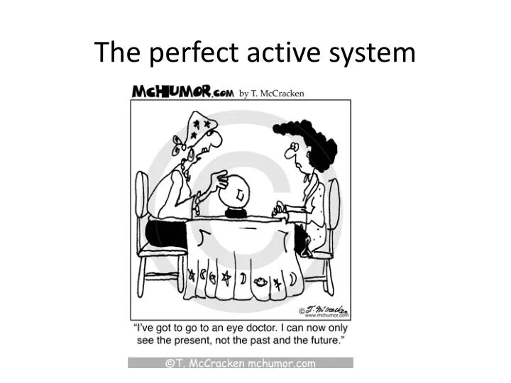the perfect active system