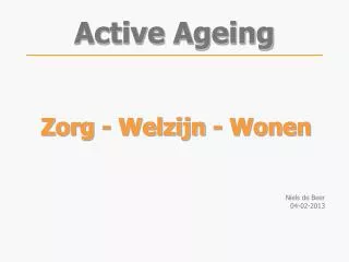 active ageing
