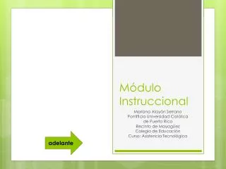 m dulo instruccional
