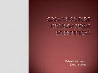 cosa vuol dire divulgazione scientifica