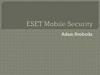 eset mobile security