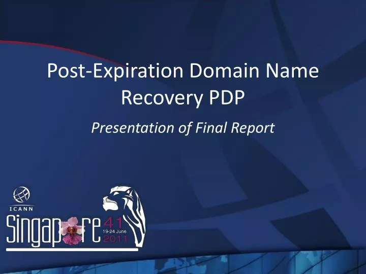 post expiration domain name recovery pdp