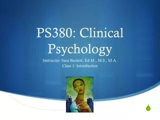 PS380: Clinical Psychology