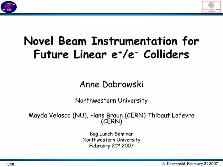 novel beam instrumentation for future linear e e colliders