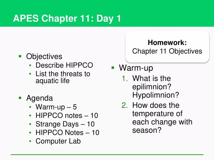 apes chapter 11 day 1