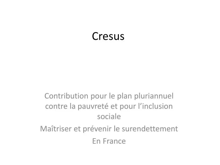 cresus