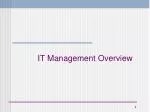 IT Management Overview - slide 1