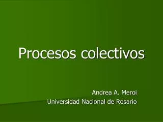procesos colectivos