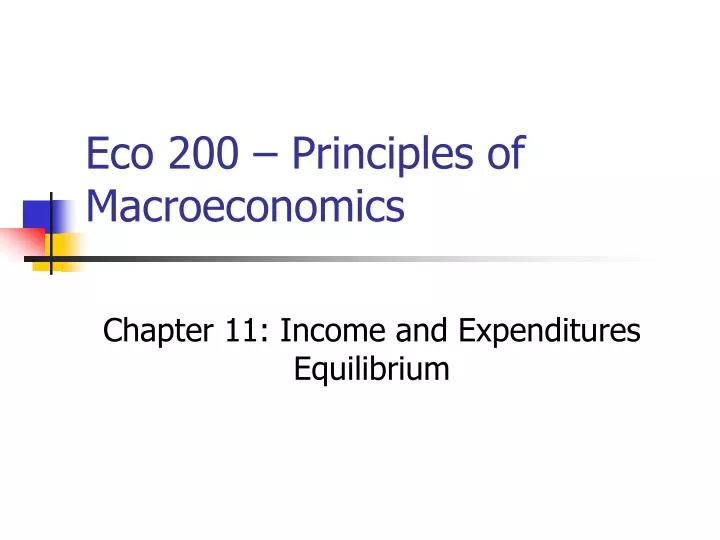 eco 200 principles of macroeconomics