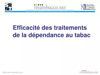 efficacit des traitements de la d pendance au tabac