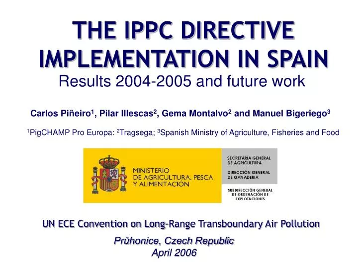 the ippc directive implementation in spain