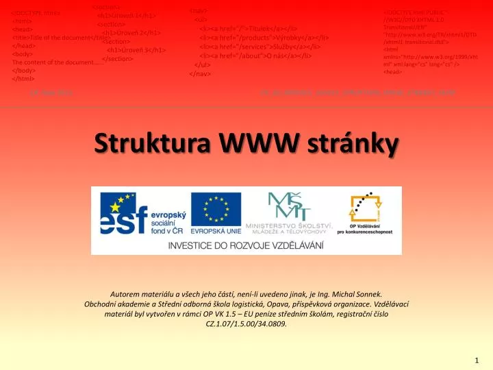 struktura www str nky