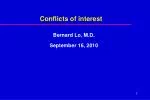 Navigating Conflicts of Interest in Medical Research and Clinical Trials - slide 1