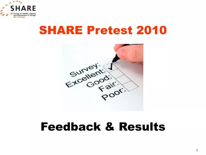 share pretest 2010 feedback results