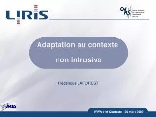 adaptation au contexte non intrusive