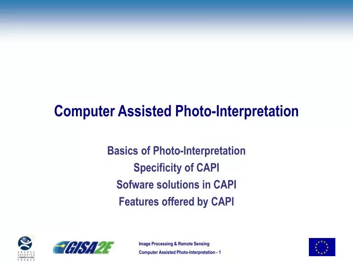 computer assisted photo interpretation