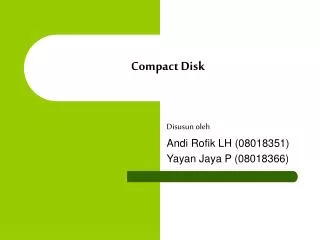 compact disk