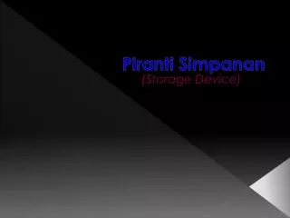 piranti simpanan