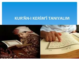 kur n i ker m taniyalim