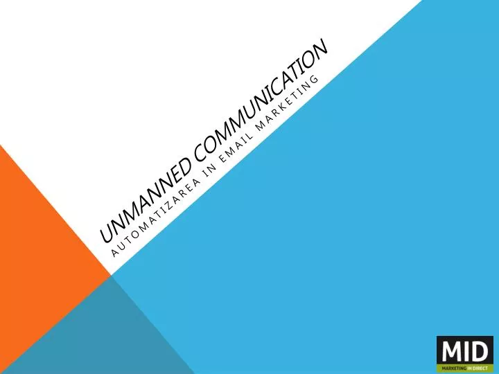unmanned communication