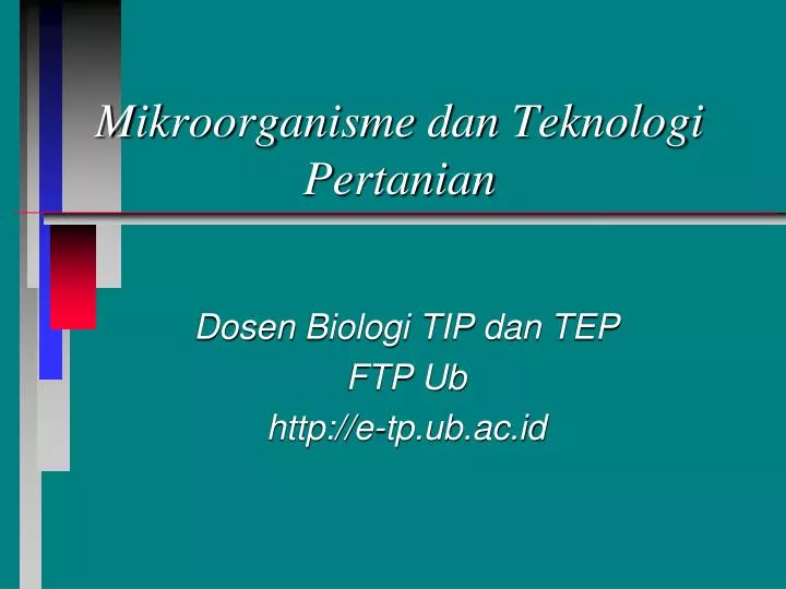 mikroorganisme dan teknologi pertanian