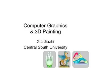 Computer Graphics &amp; 3D Painting