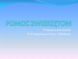 pomoc zwierz tom