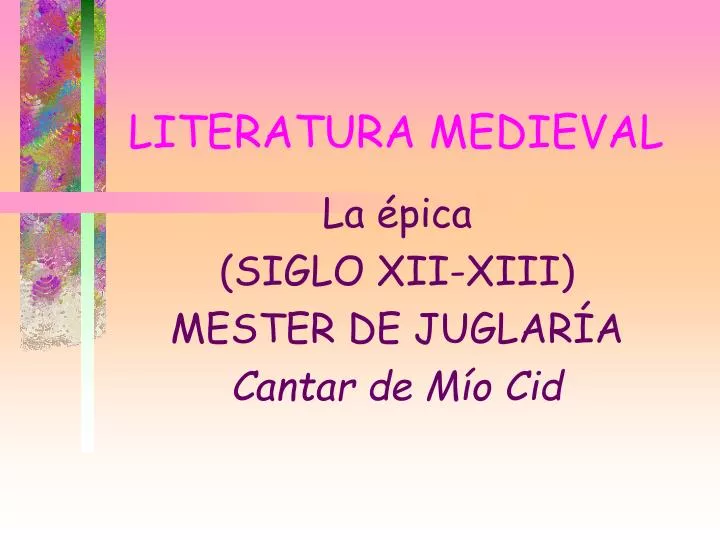 literatura medieval