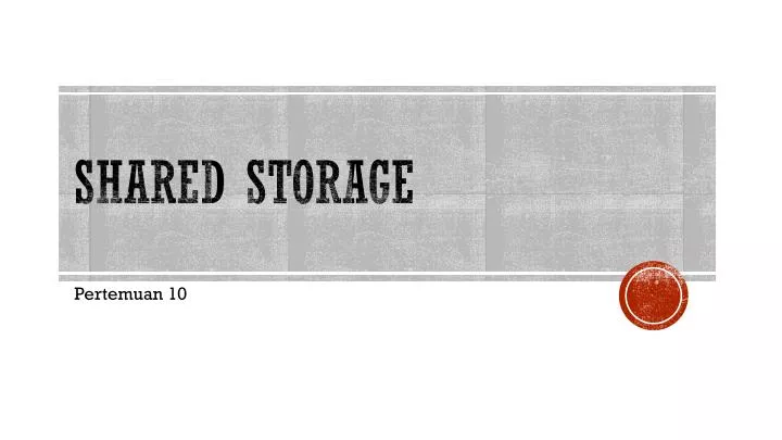 shared storage