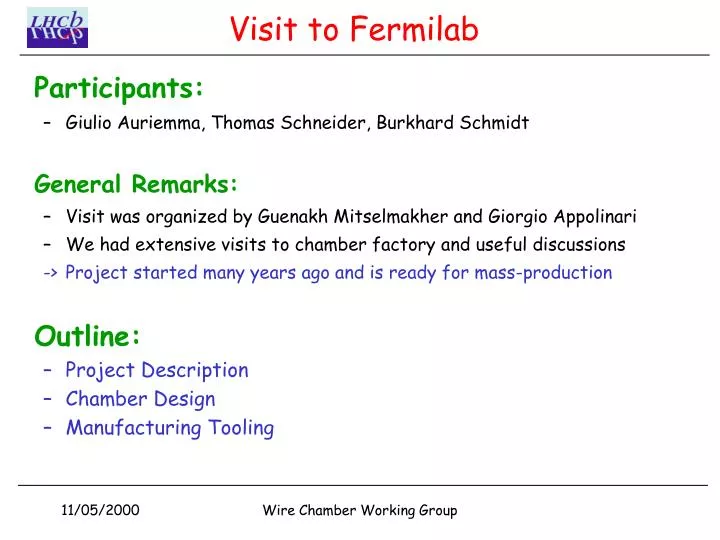 visit to fermilab