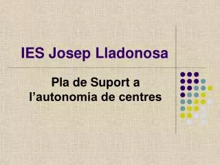 ies josep lladonosa