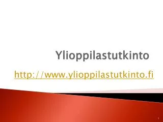ylioppilastutkinto
