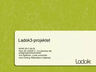 ladok3 projektet