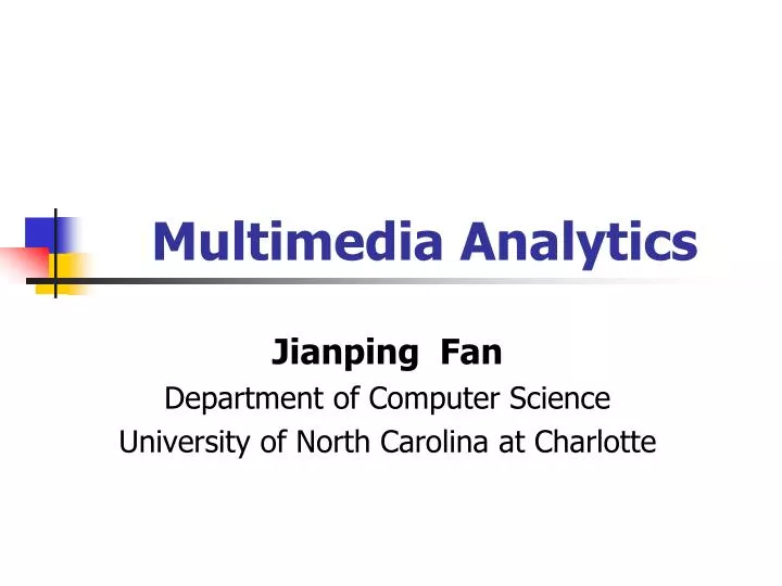 multimedia analytics