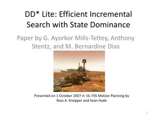 DD* Lite: Efficient Incremental Search with State Dominance