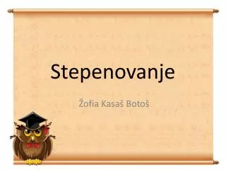 stepenovanje