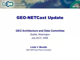 GEO-NETCast Update