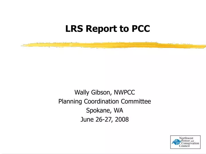 lrs report to pcc