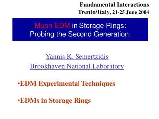 Muon EDM in Storage Rings: Probing the Second Generation.