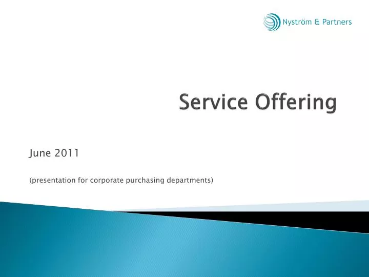 service offering