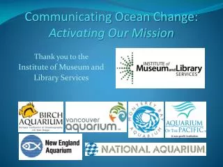 Communicating Ocean Change: Activating Our Mission