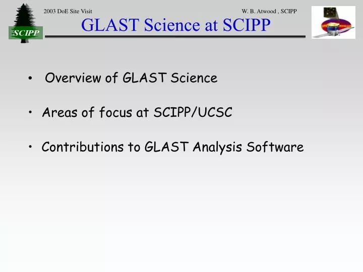 glast science at scipp