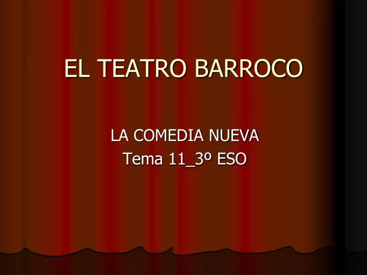 Pin en Siglos de Oro -Educación Literaria-Teatro 3ºESO