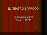 EL TEATRO BARROCO - slide 1