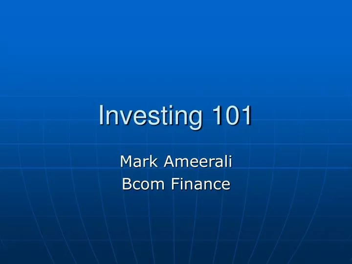 investing 101
