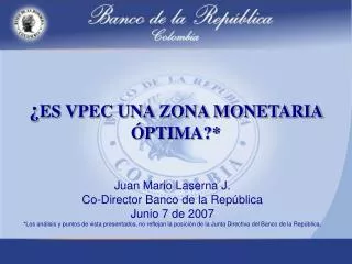 es vpec una zona monetaria ptima