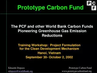 Prototype Carbon Fund