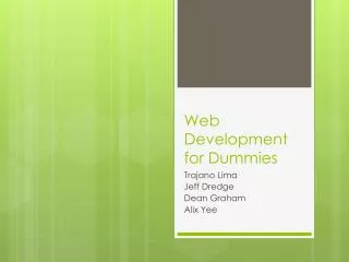 Web Development for Dummies